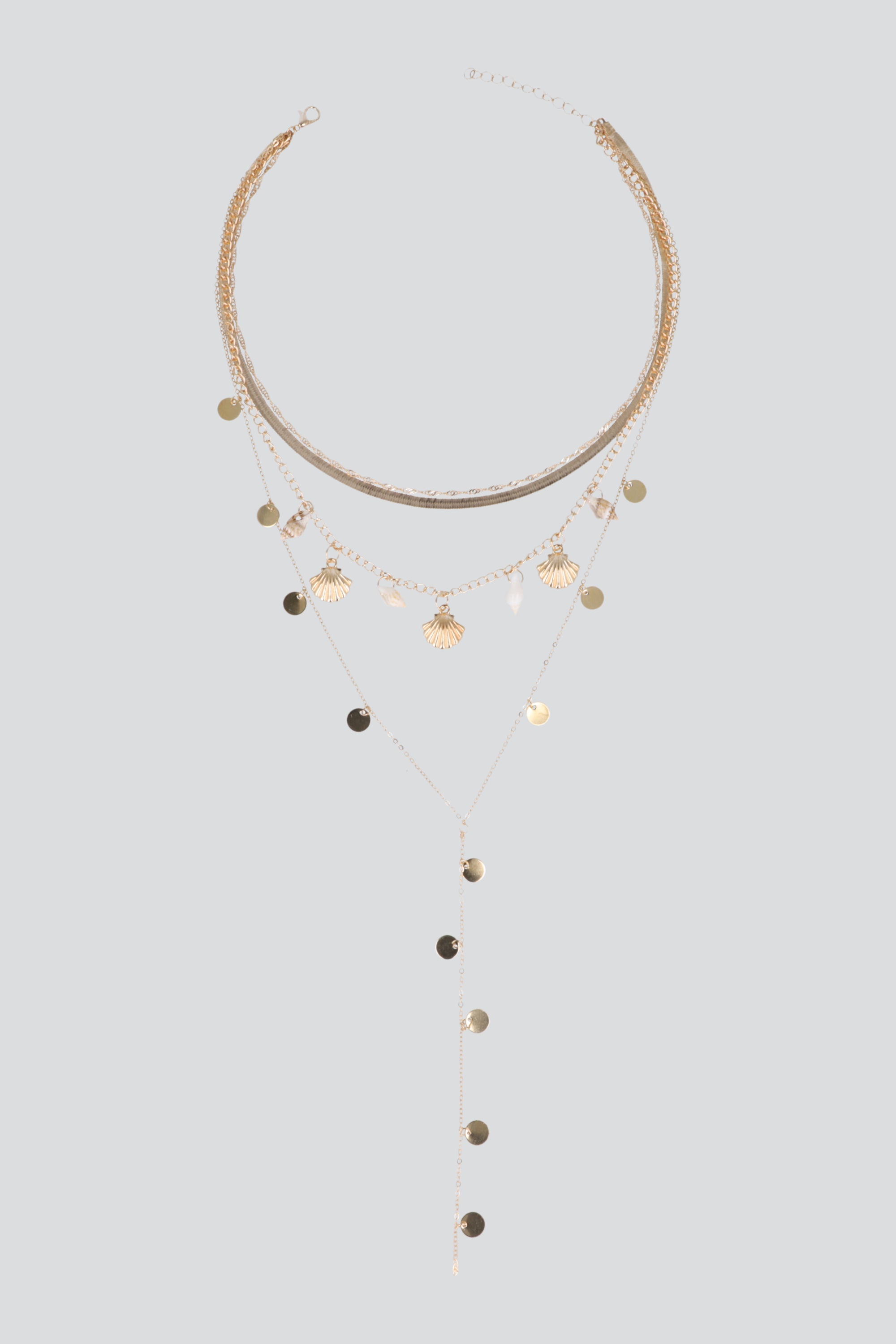 COLLAR MULTI CAPAS Y MAR ORO