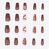 Set 30 uñas navidad osito