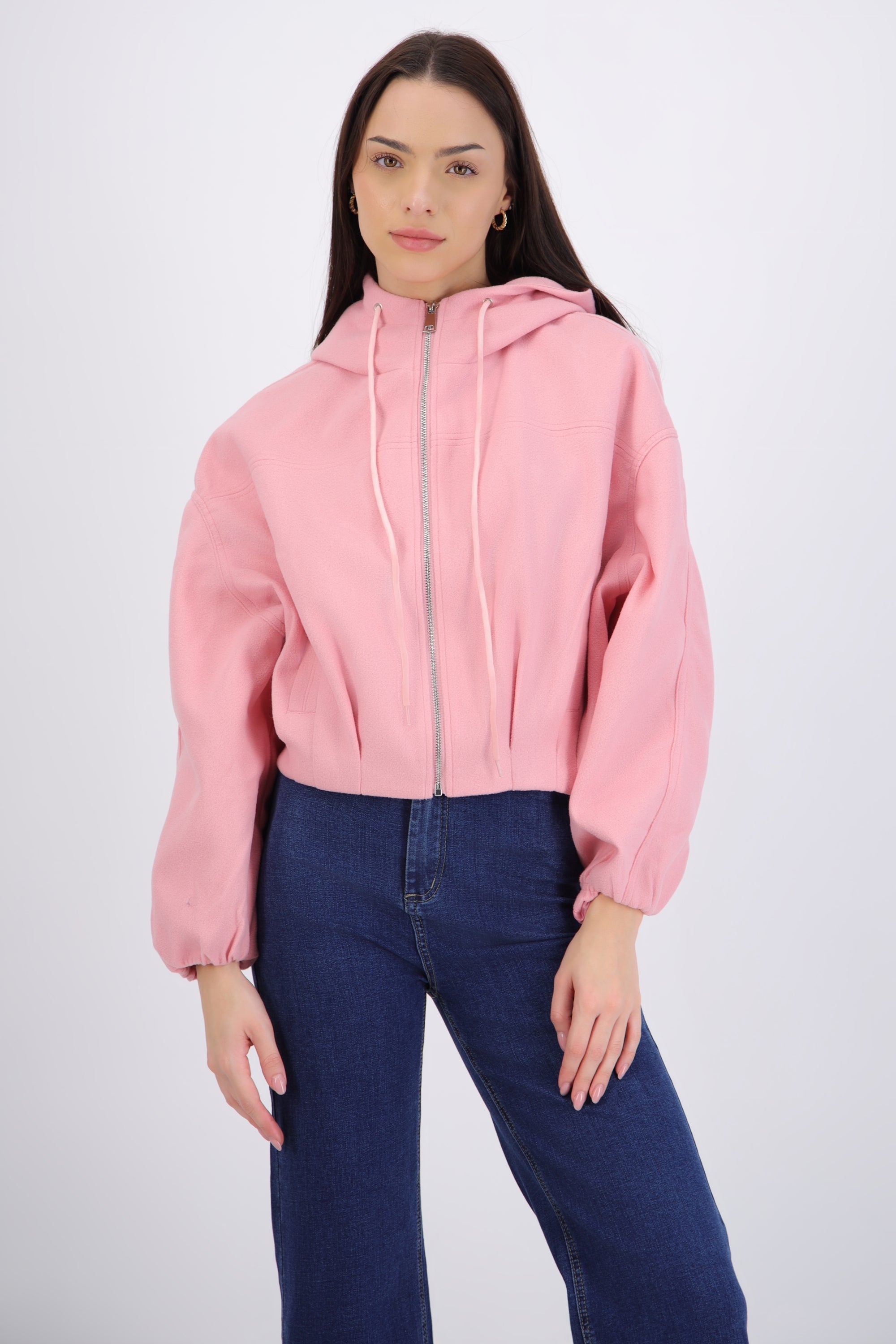 Chamarra bomber gorro soft