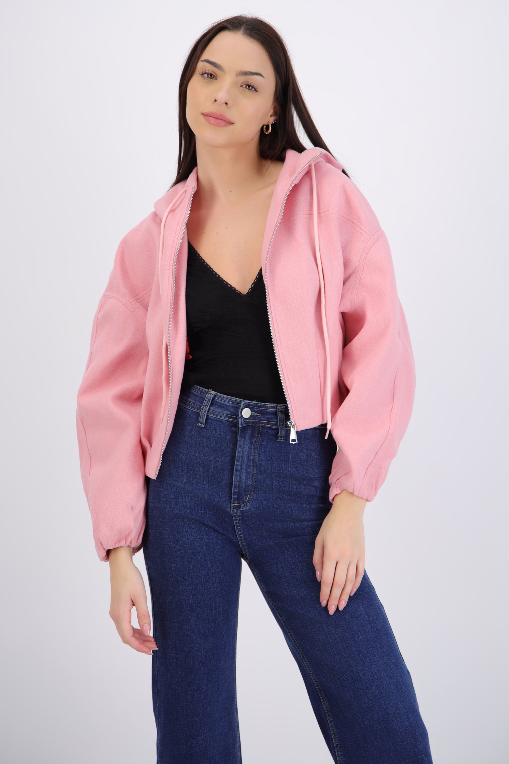 Chamarra bomber gorro soft