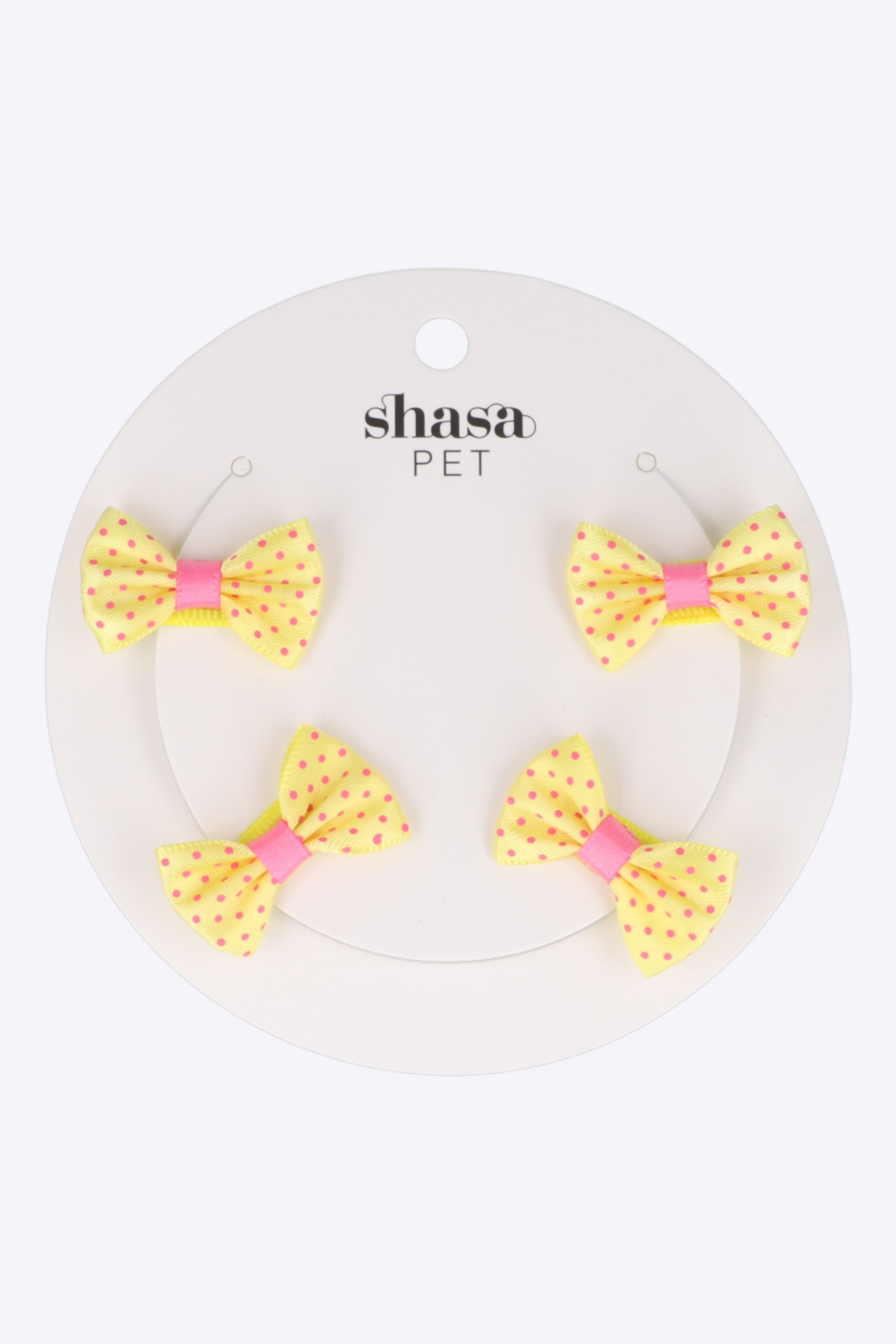 Set 4 moños para mascota broche