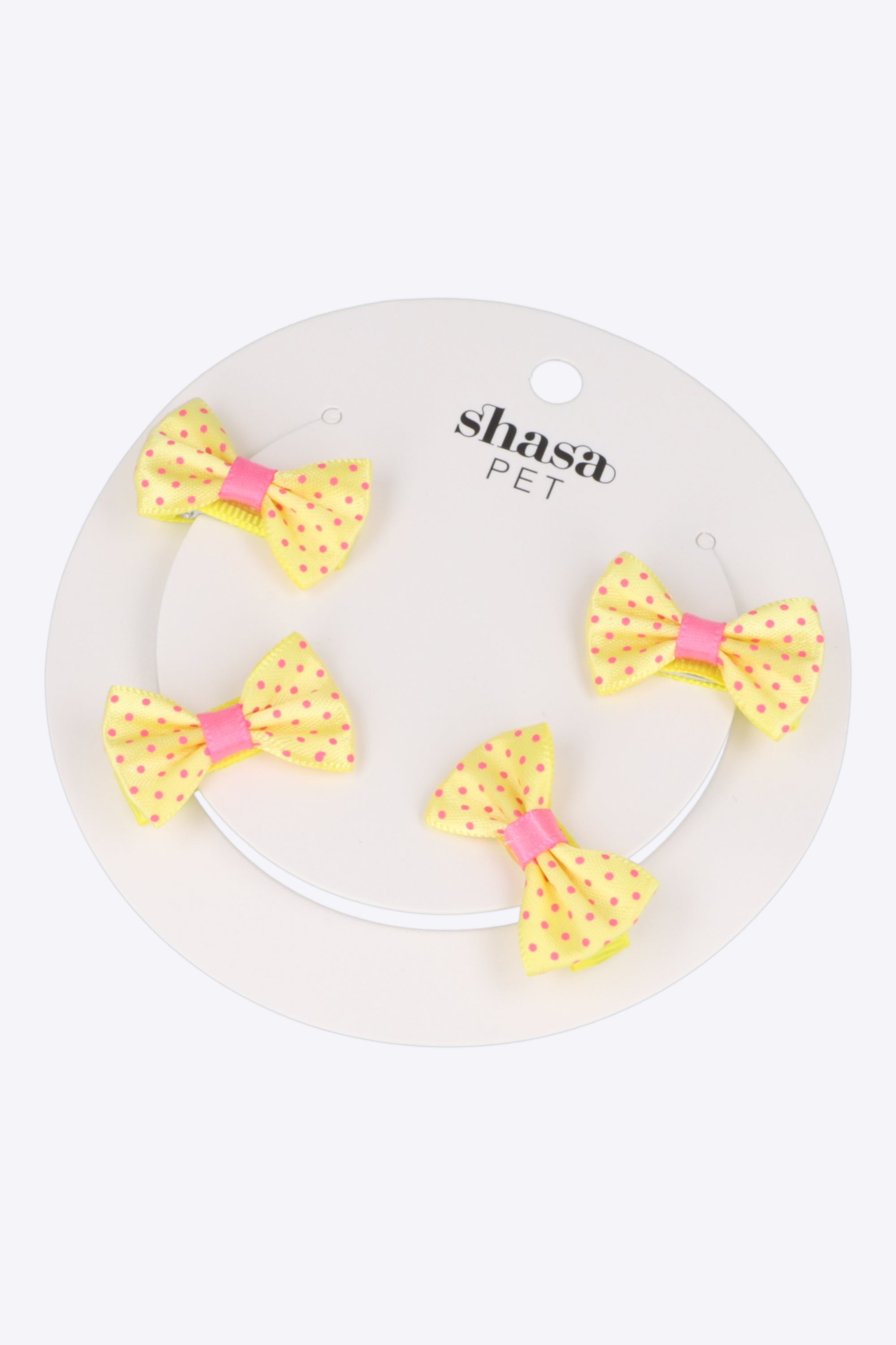 Set 4 moños para mascota broche