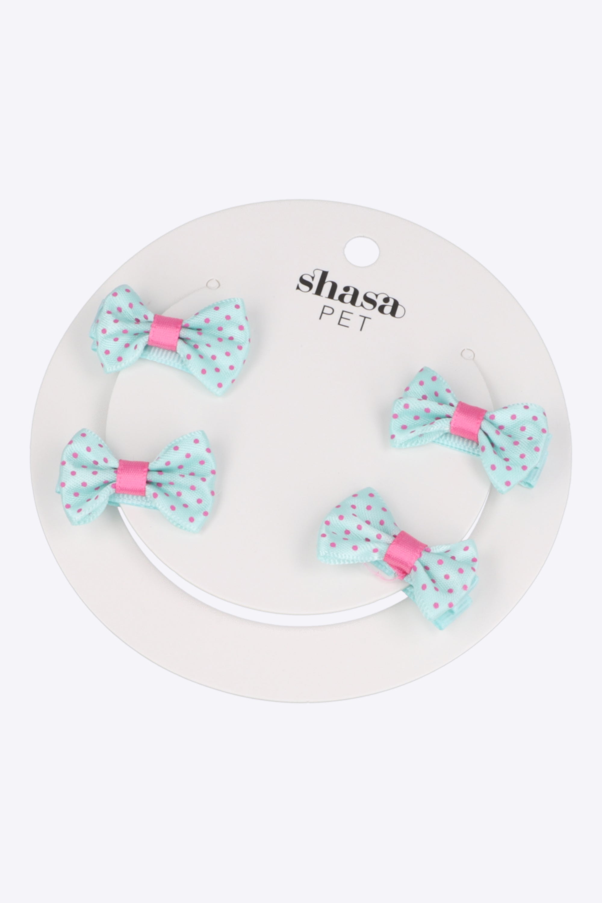 Set 4 moños para mascota broche