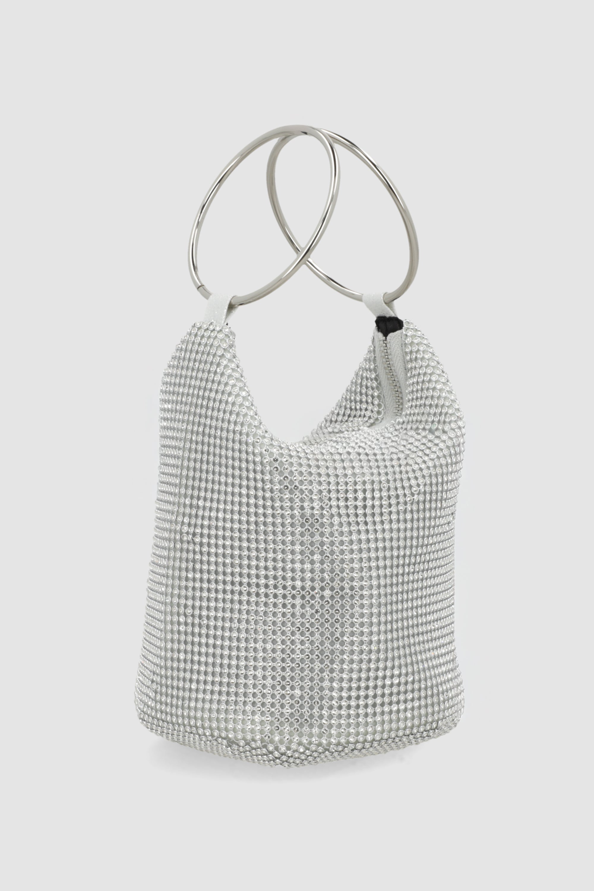 Bolsa brillos aro PLATA