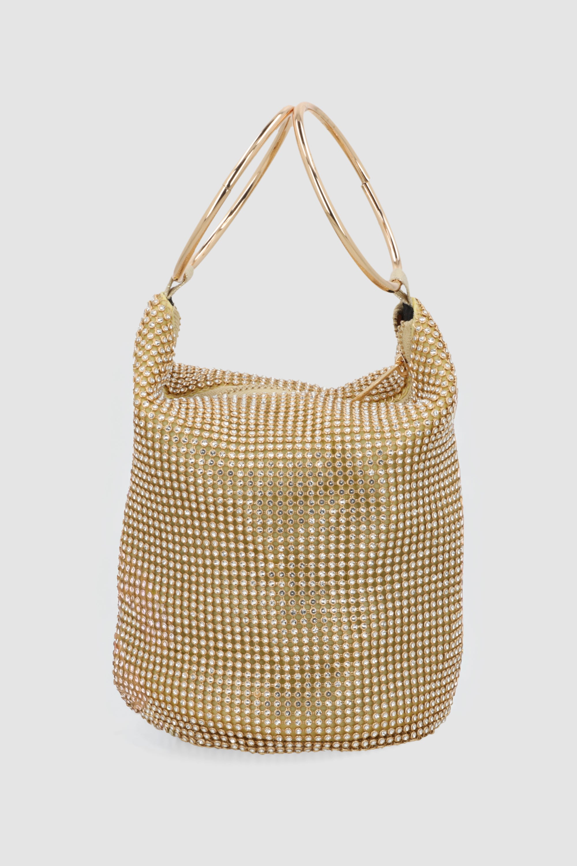 Bolsa brillos aro ORO