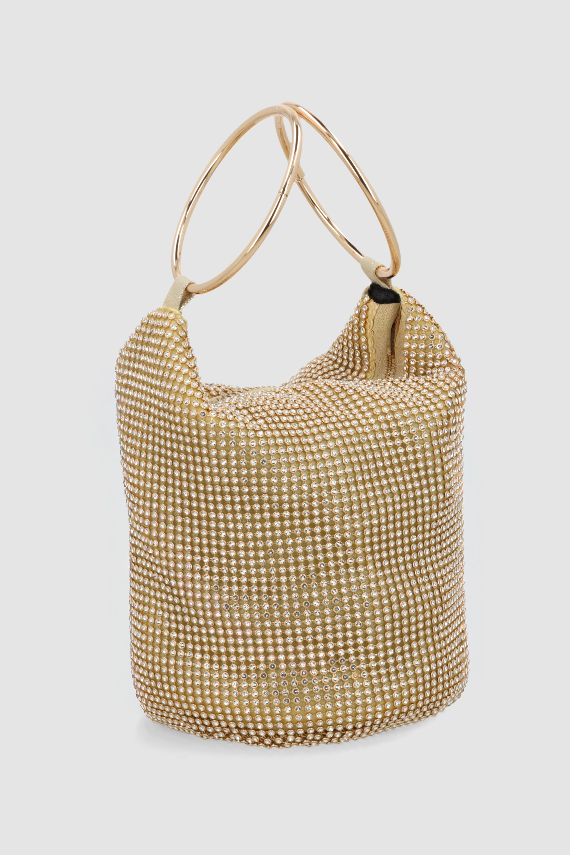Bolsa brillos aro ORO