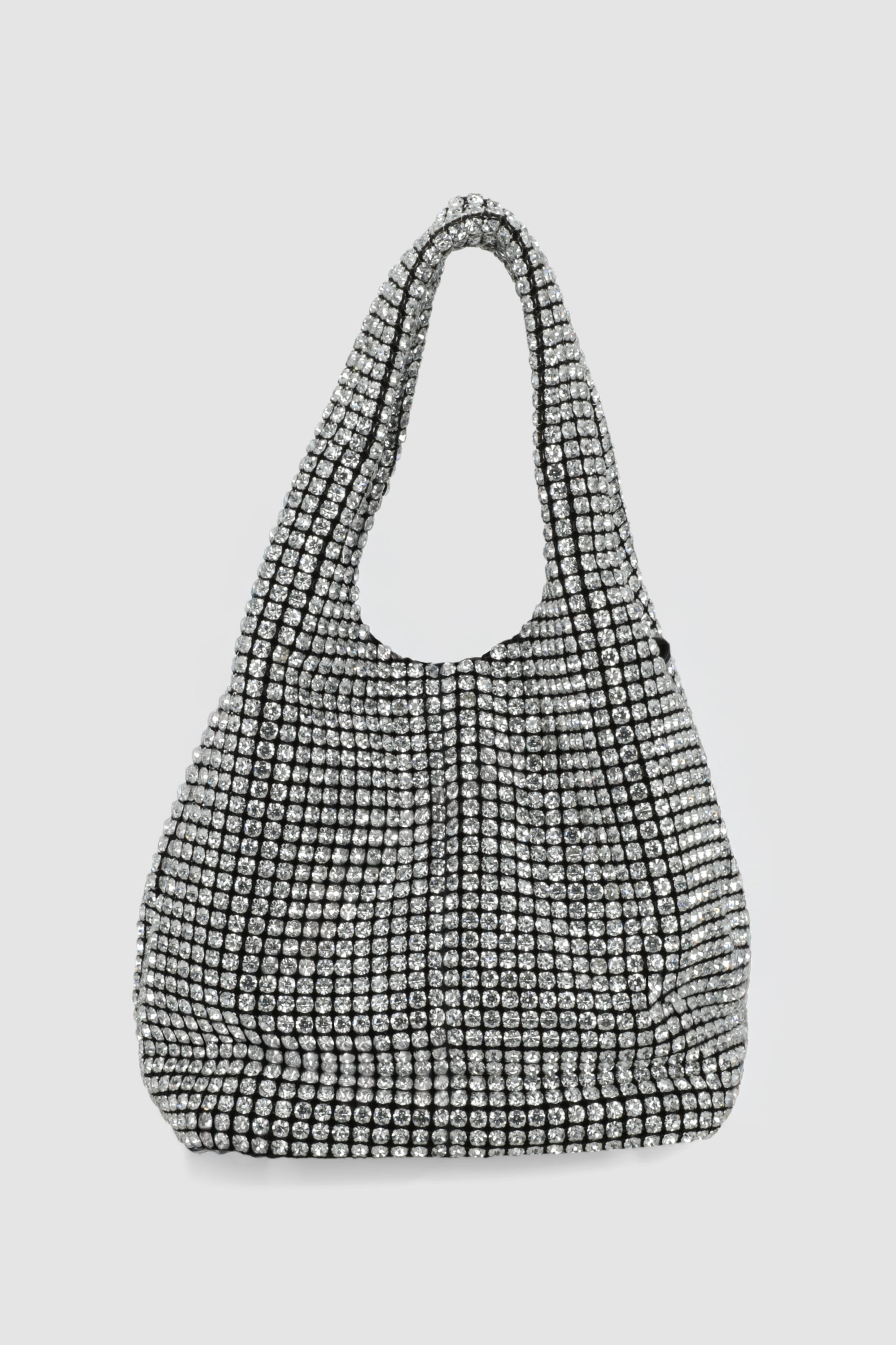 Bolsa bucket brillos PLATA