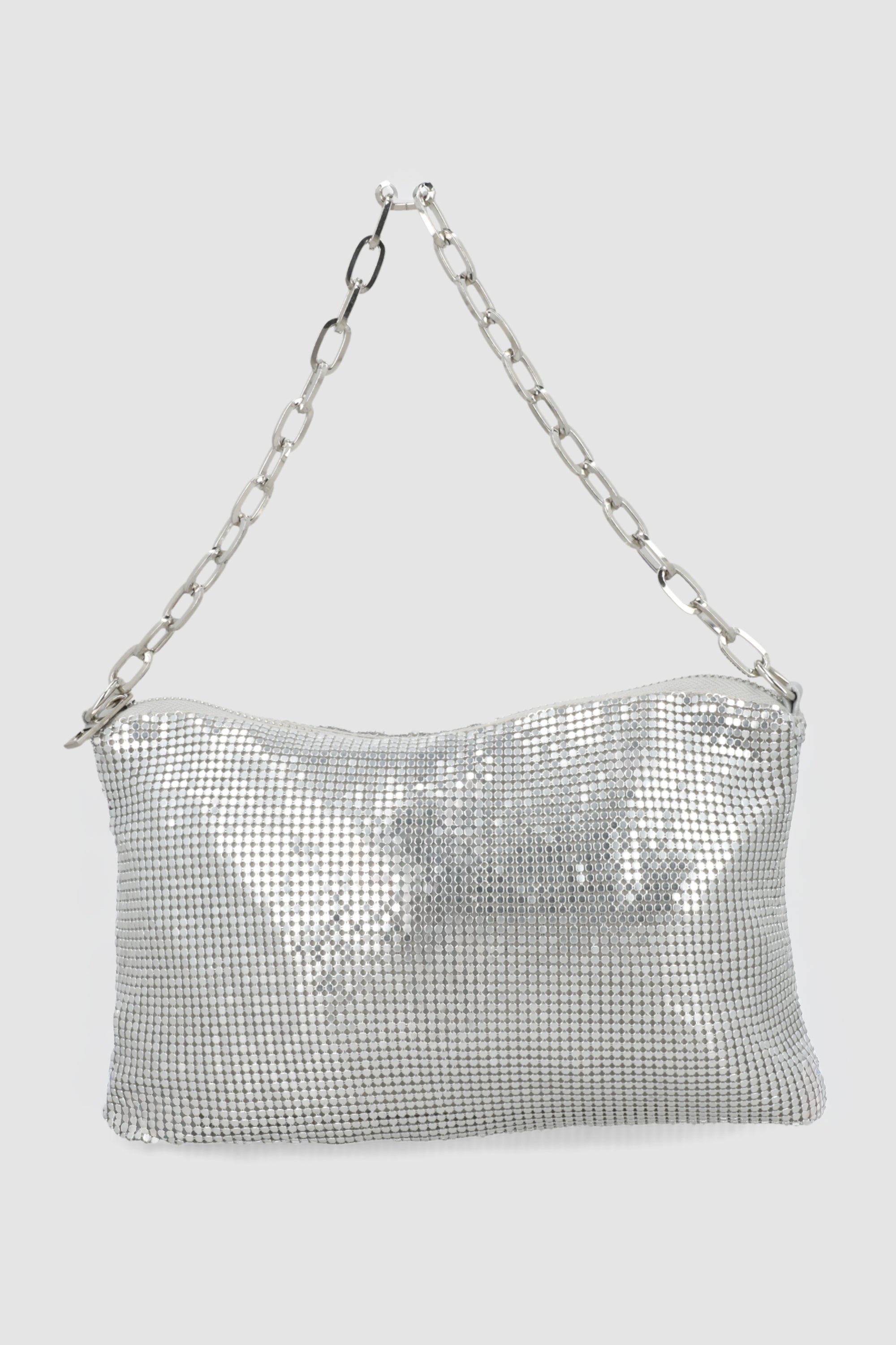 Bolsa brillos cadena PLATA