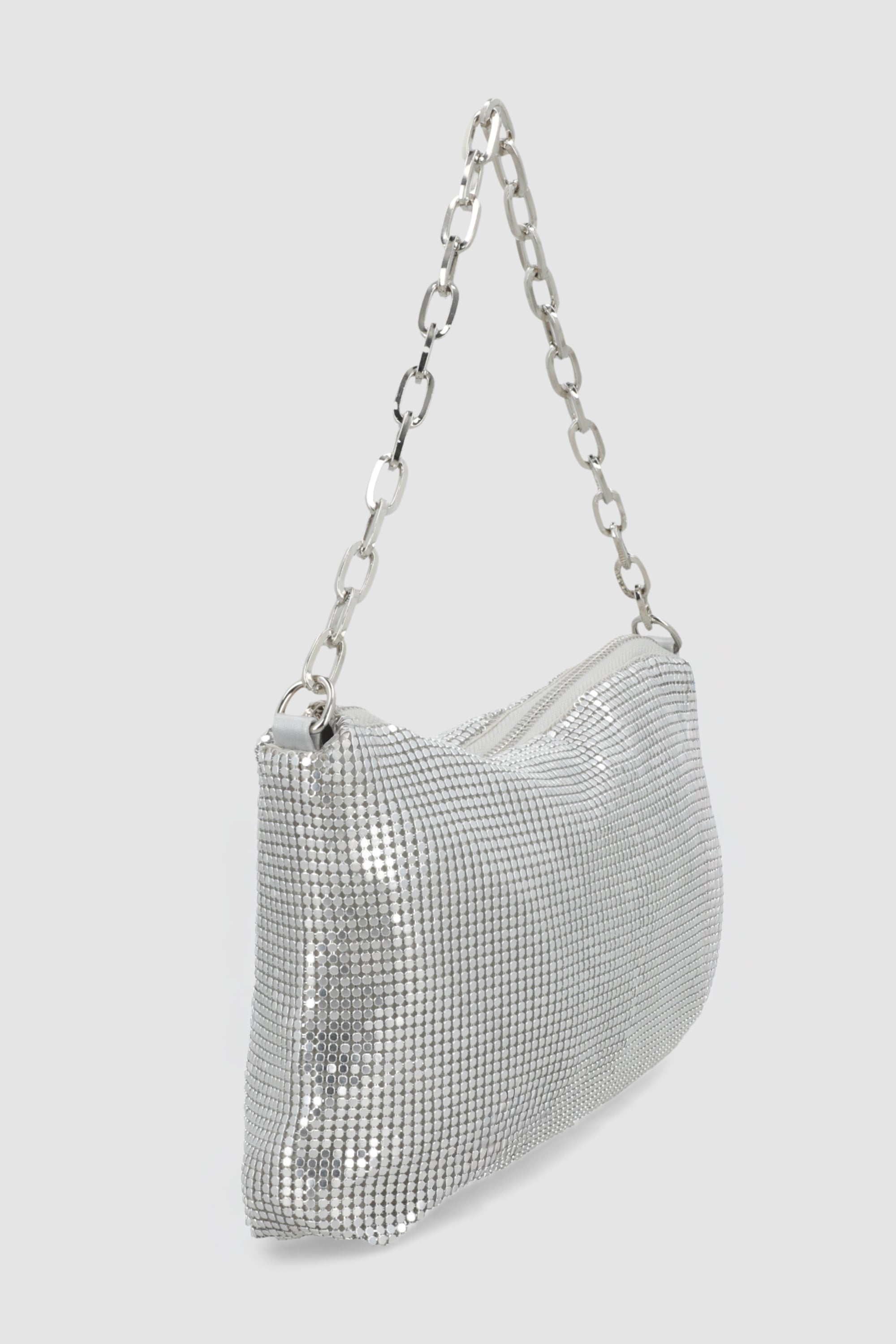 Bolsa brillos cadena PLATA