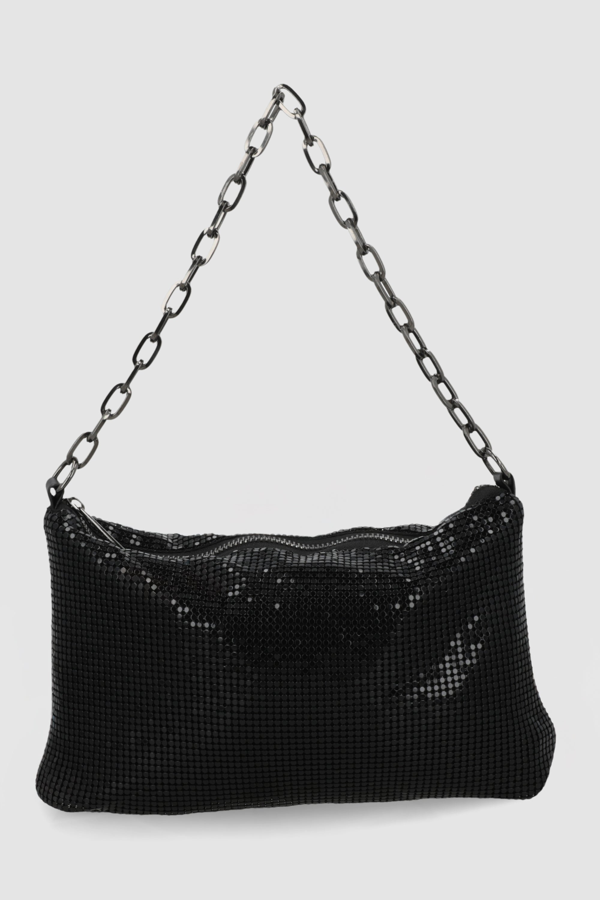 Bolsa brillos cadena NEGRO