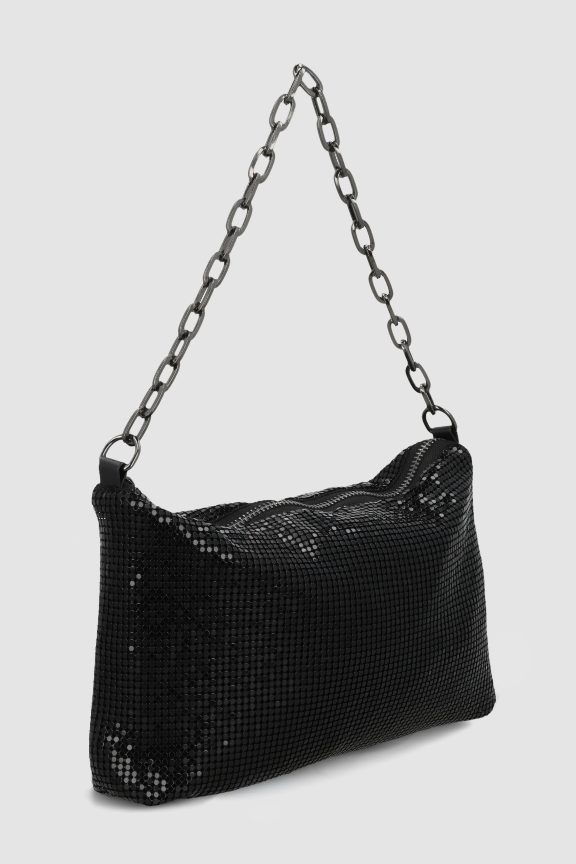 Bolsa brillos cadena NEGRO