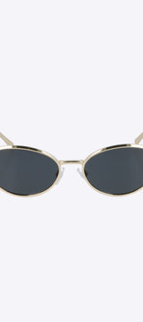 Lentes de sol óvalo metálico