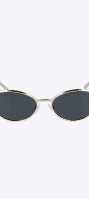Lentes de sol óvalo metálico