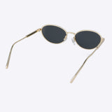 Lentes de sol óvalo metálico