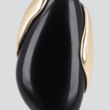 Anillo piedra alargada