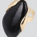 Anillo piedra alargada
