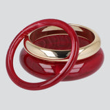 3 P CUFFS ACRILICO MARMOLEADO