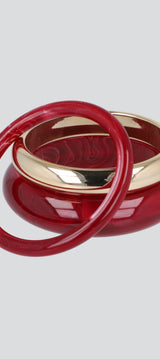 3 P CUFFS ACRILICO MARMOLEADO