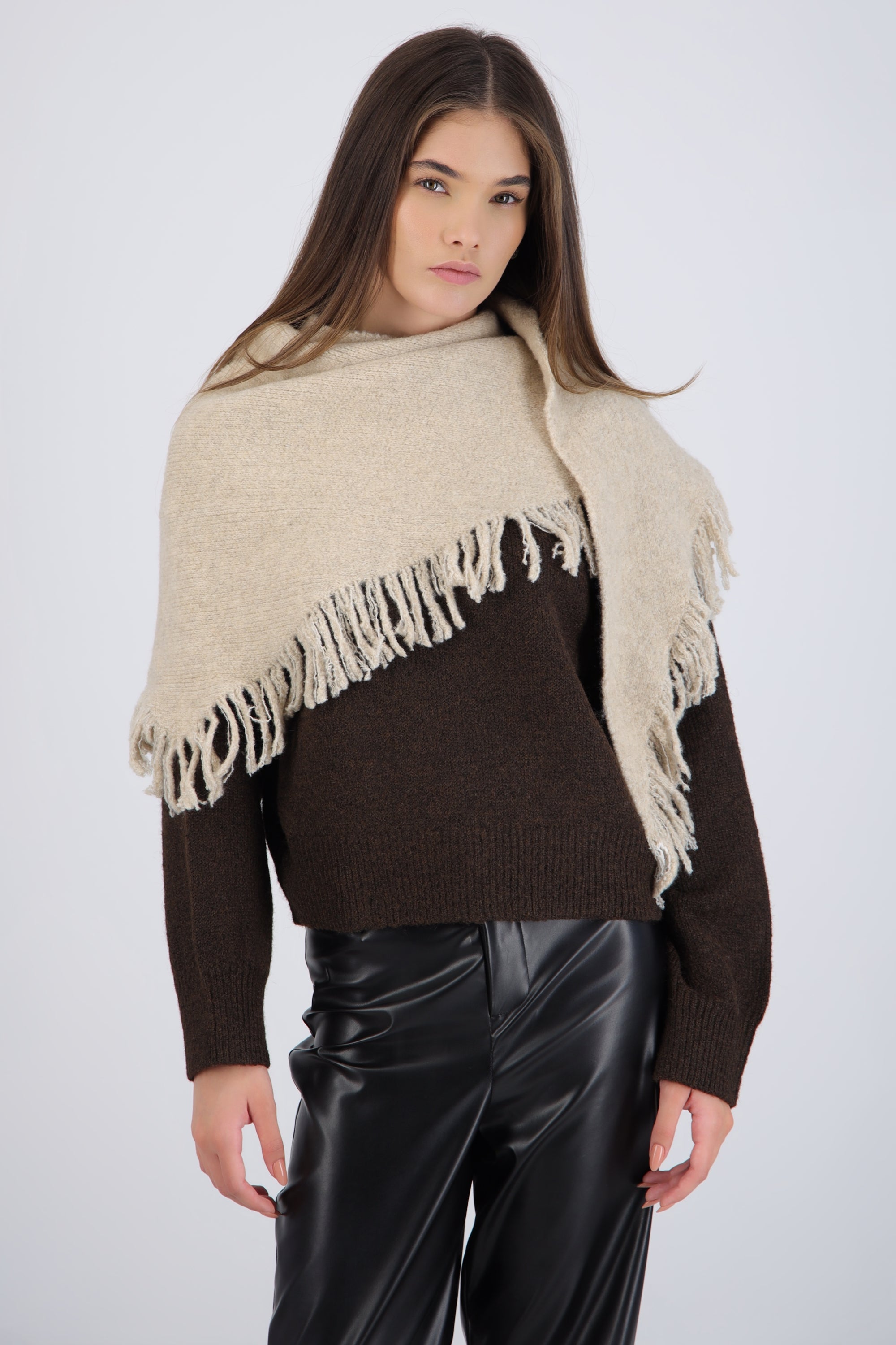 Poncho flecos