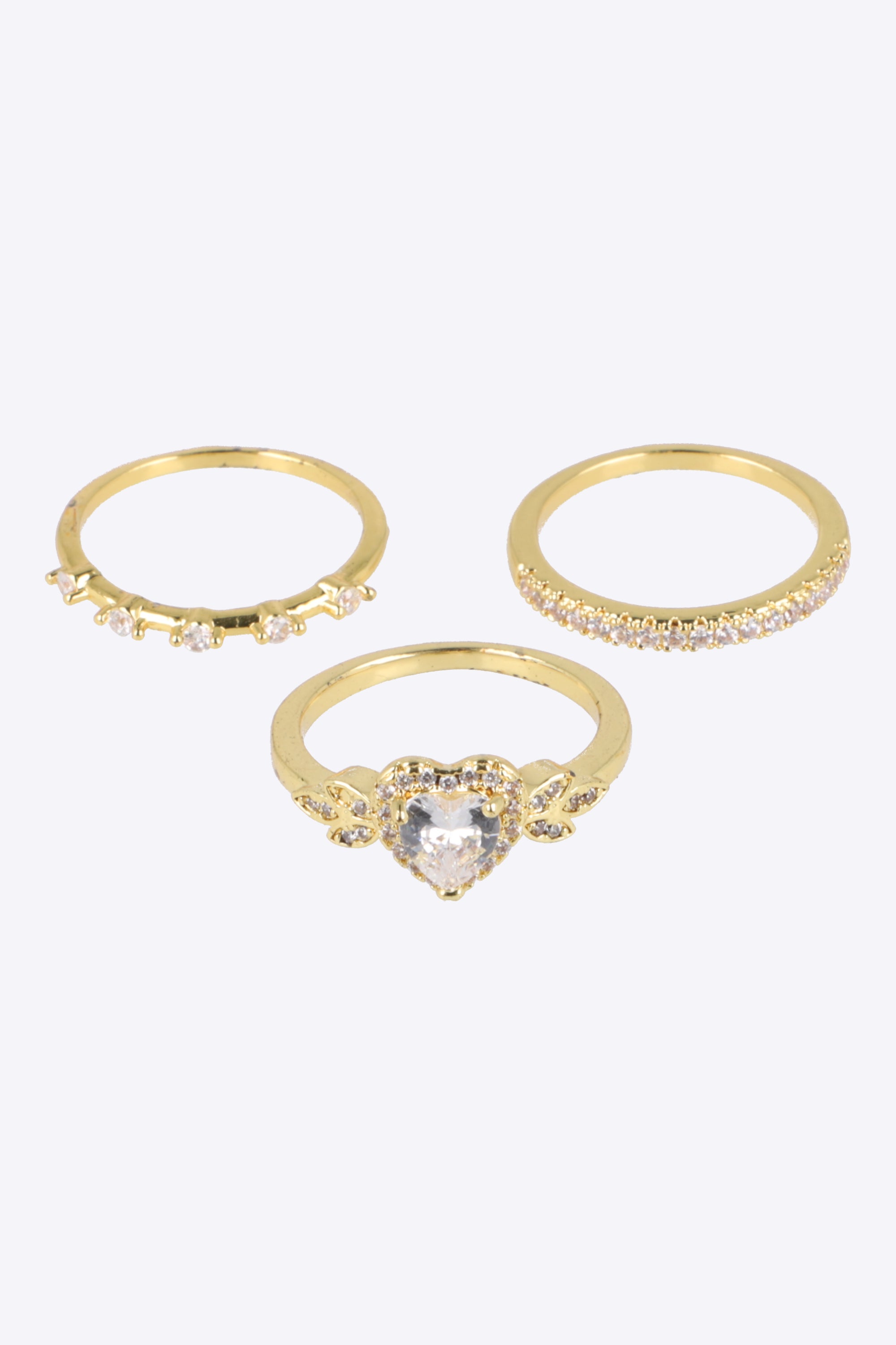 Anillo 3l lineas corazón brillos pq