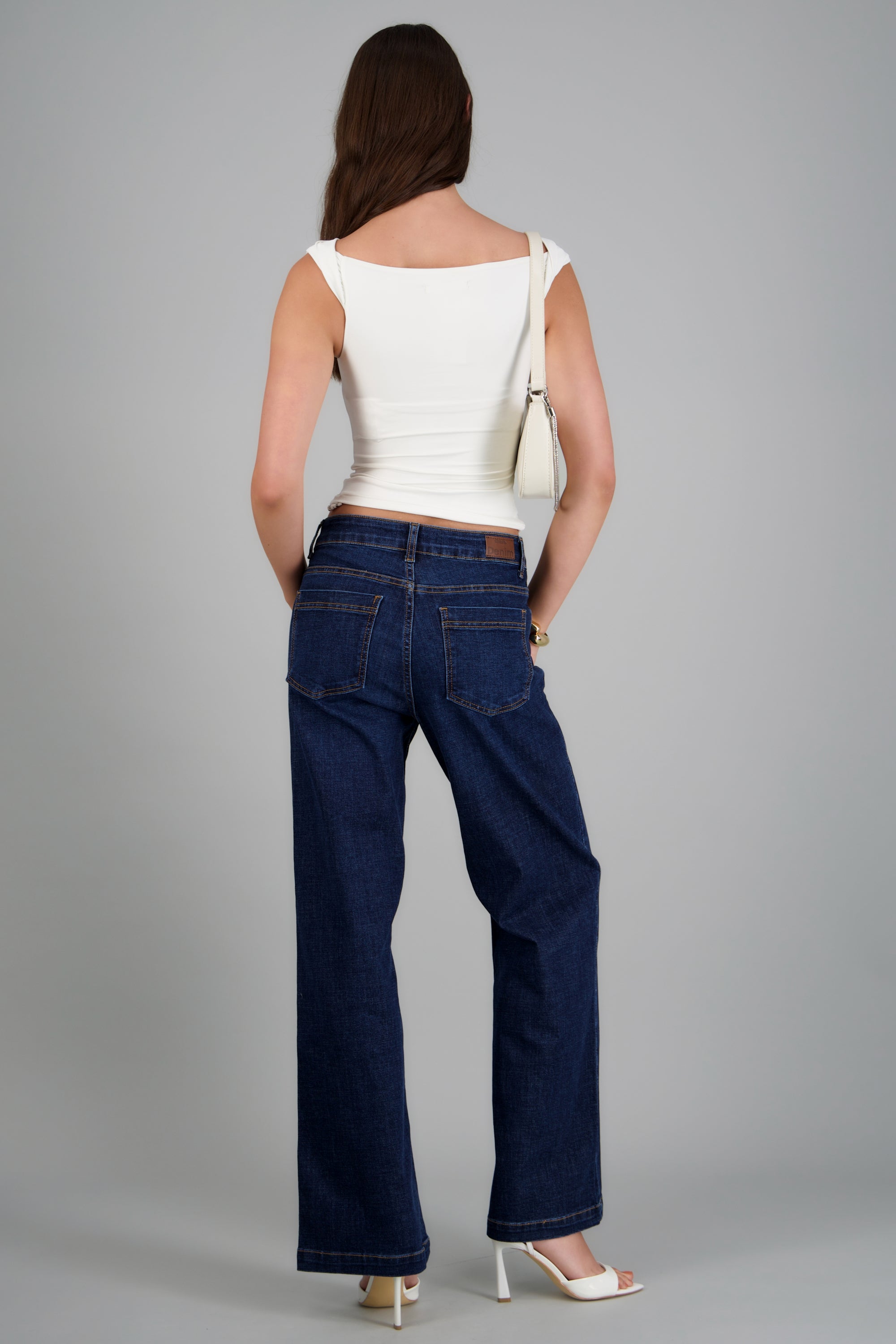 Jeans wide leg amplios MEDIUM WASH
