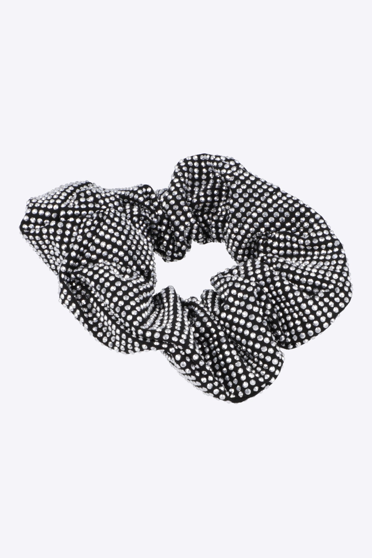 Scrunchie full brillos NEGRO