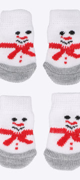 Calcetas mascota muñeco nieve
