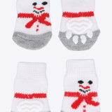 Calcetas mascota muñeco nieve