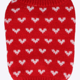Suéter mascota corazones xmas