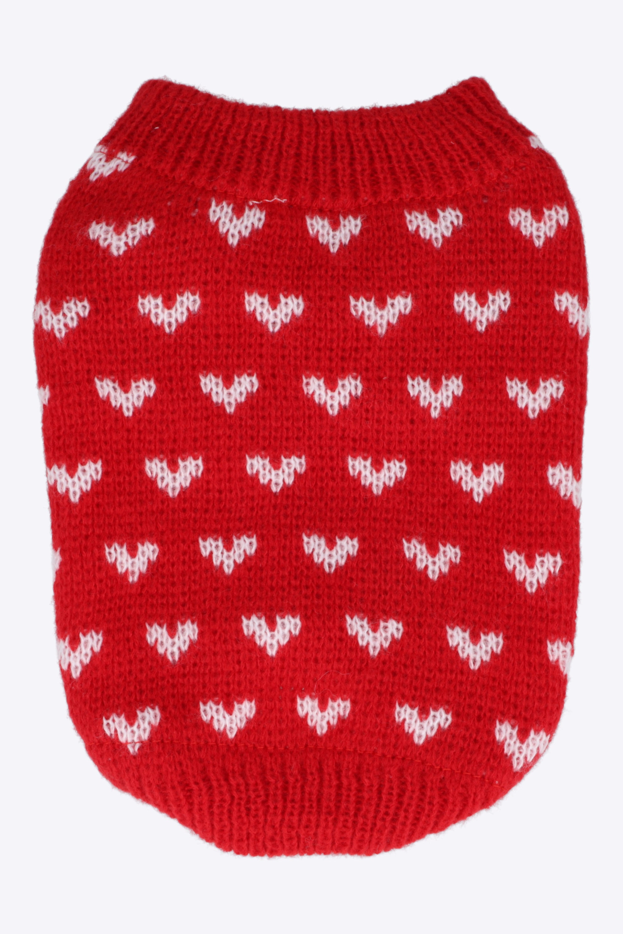 Suéter mascota corazones xmas