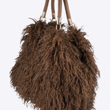 Bolsa peluche flecos