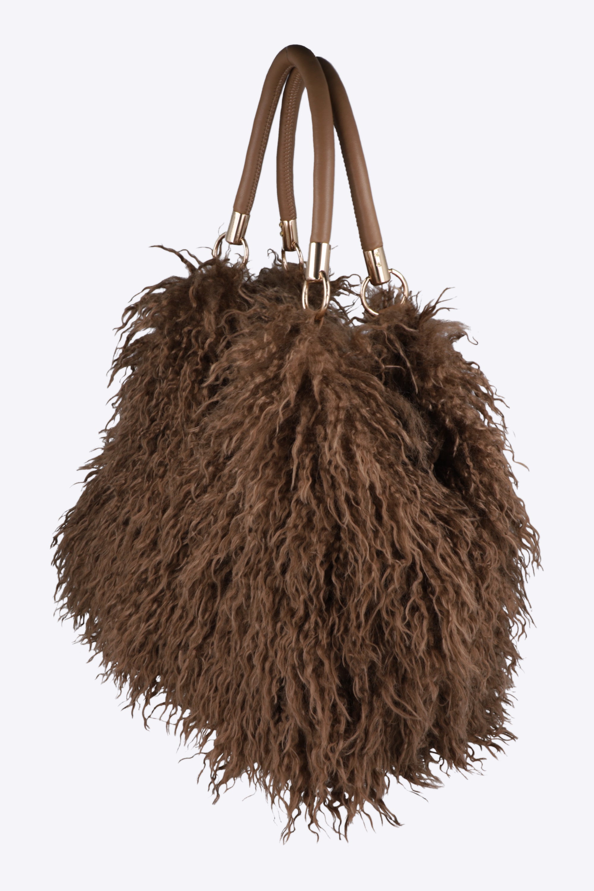 Bolsa peluche flecos