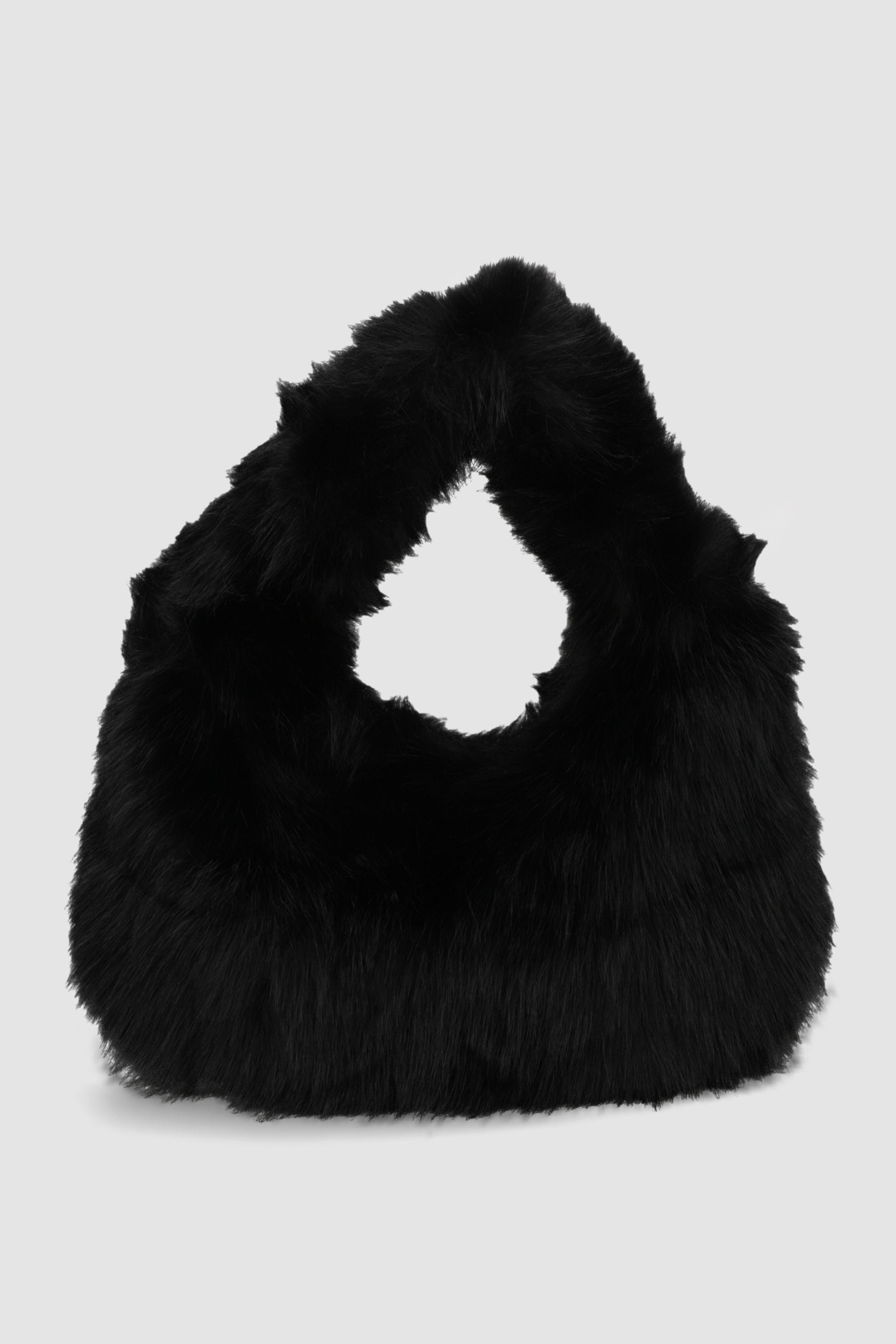 Bolsa de mano peluche NEGRO