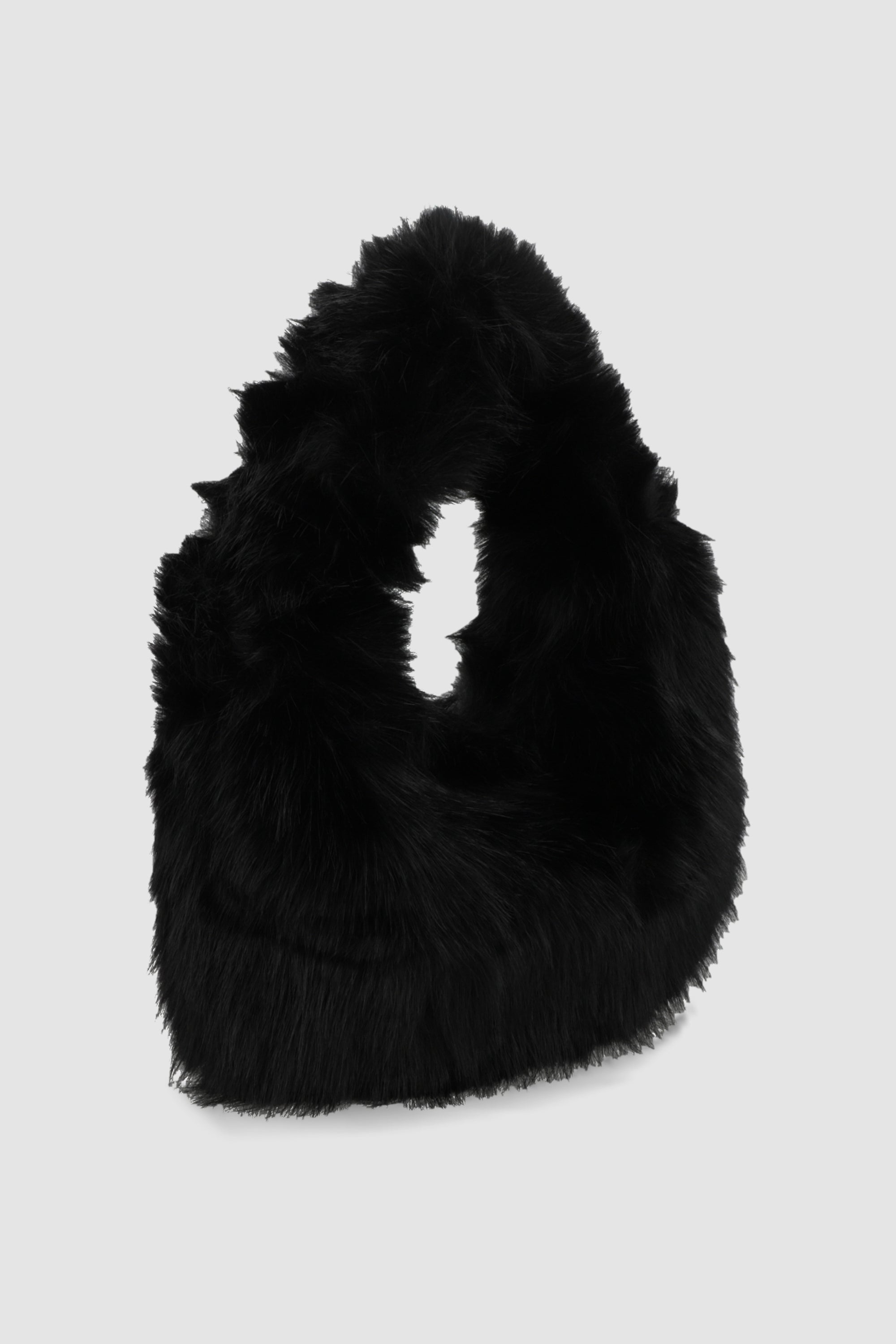 Bolsa de mano peluche NEGRO