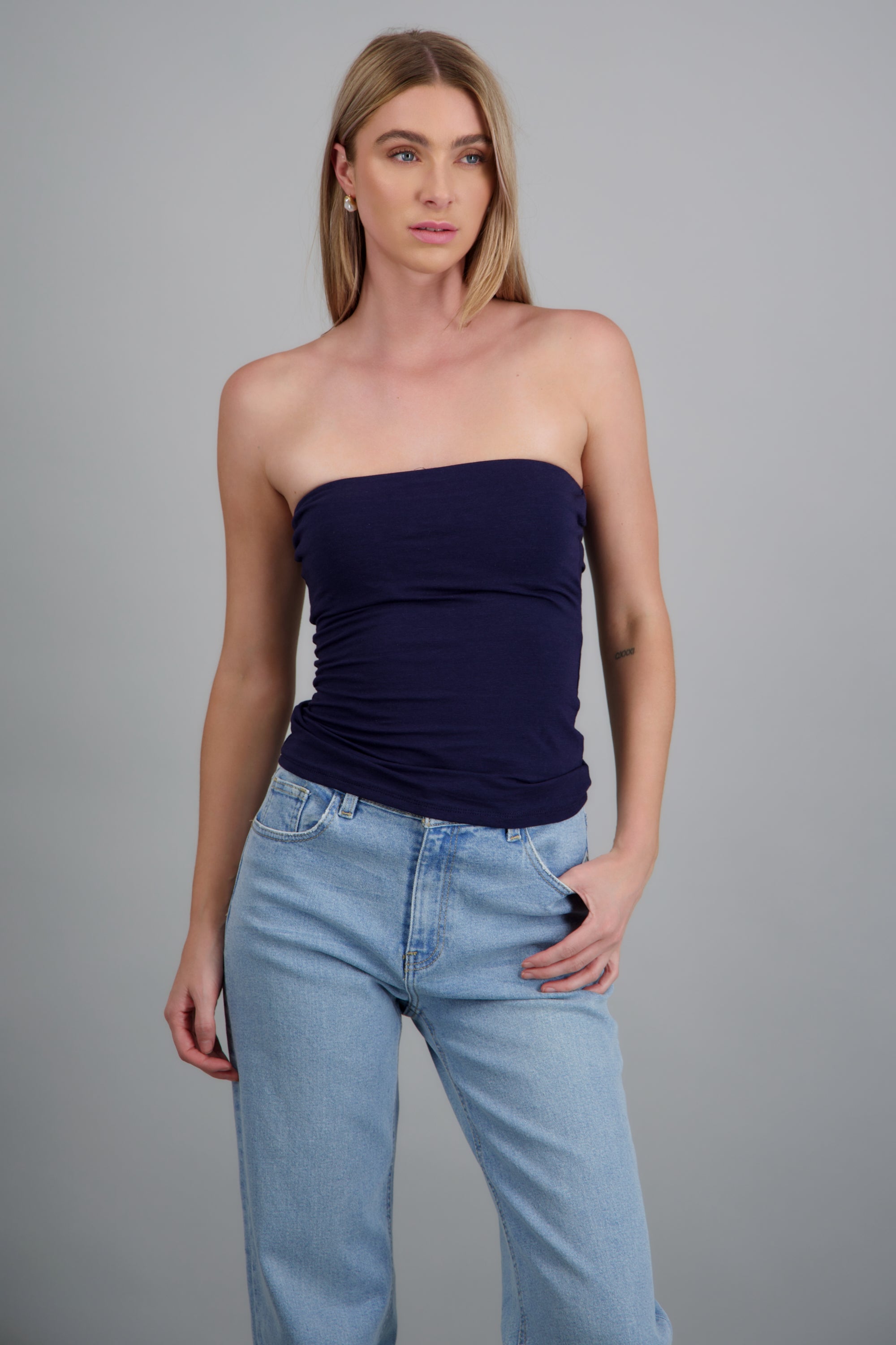 Top strapless con copas MARINO