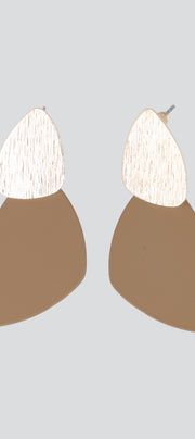 ARETES DOBLE FORMA COLOR