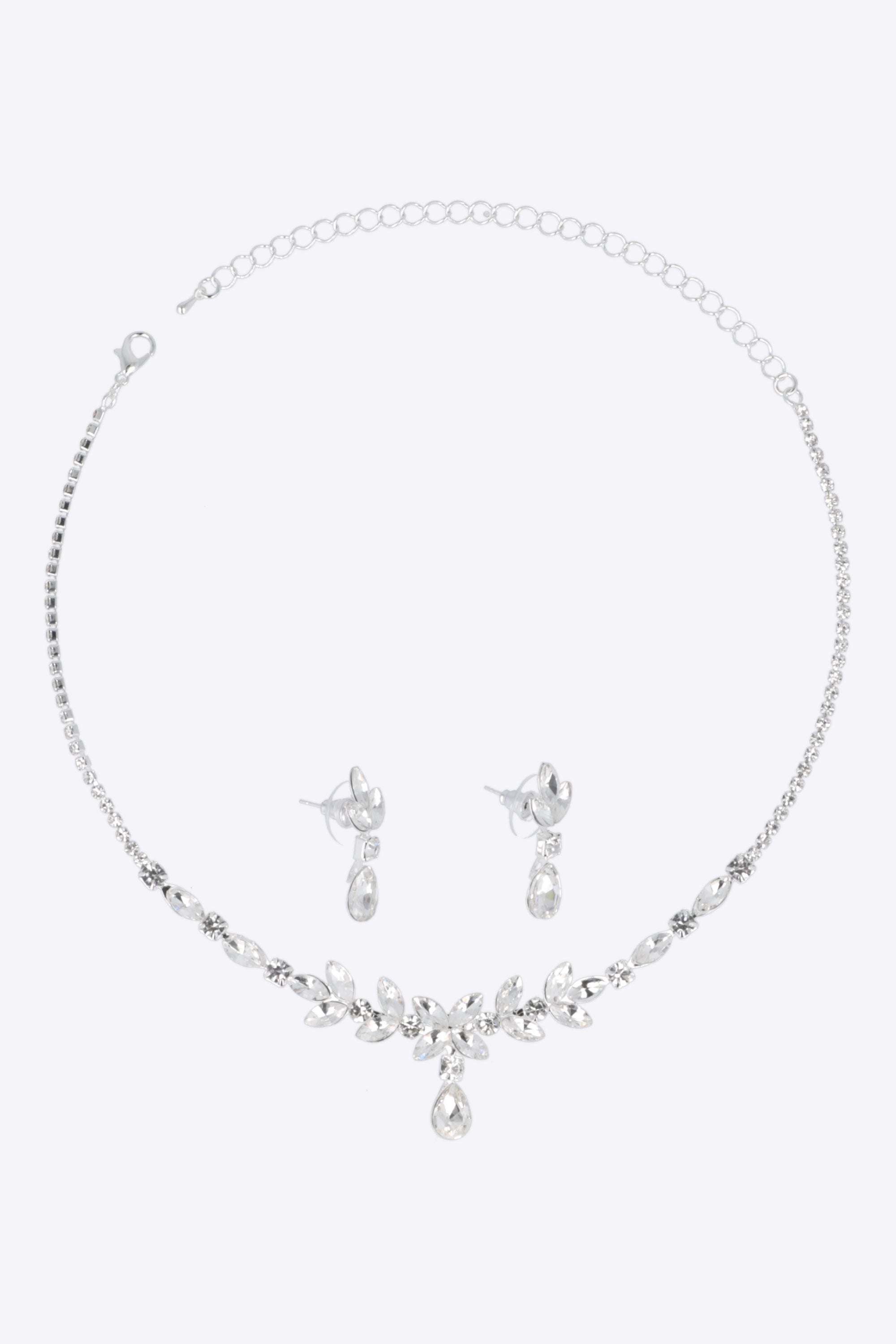 Set aretes collar cristales