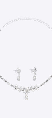 Set aretes collar cristales