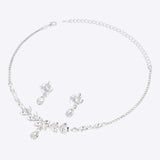 Set aretes collar cristales