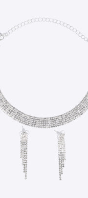 Set choker aretes full brillos