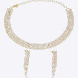 Set choker aretes full brillos