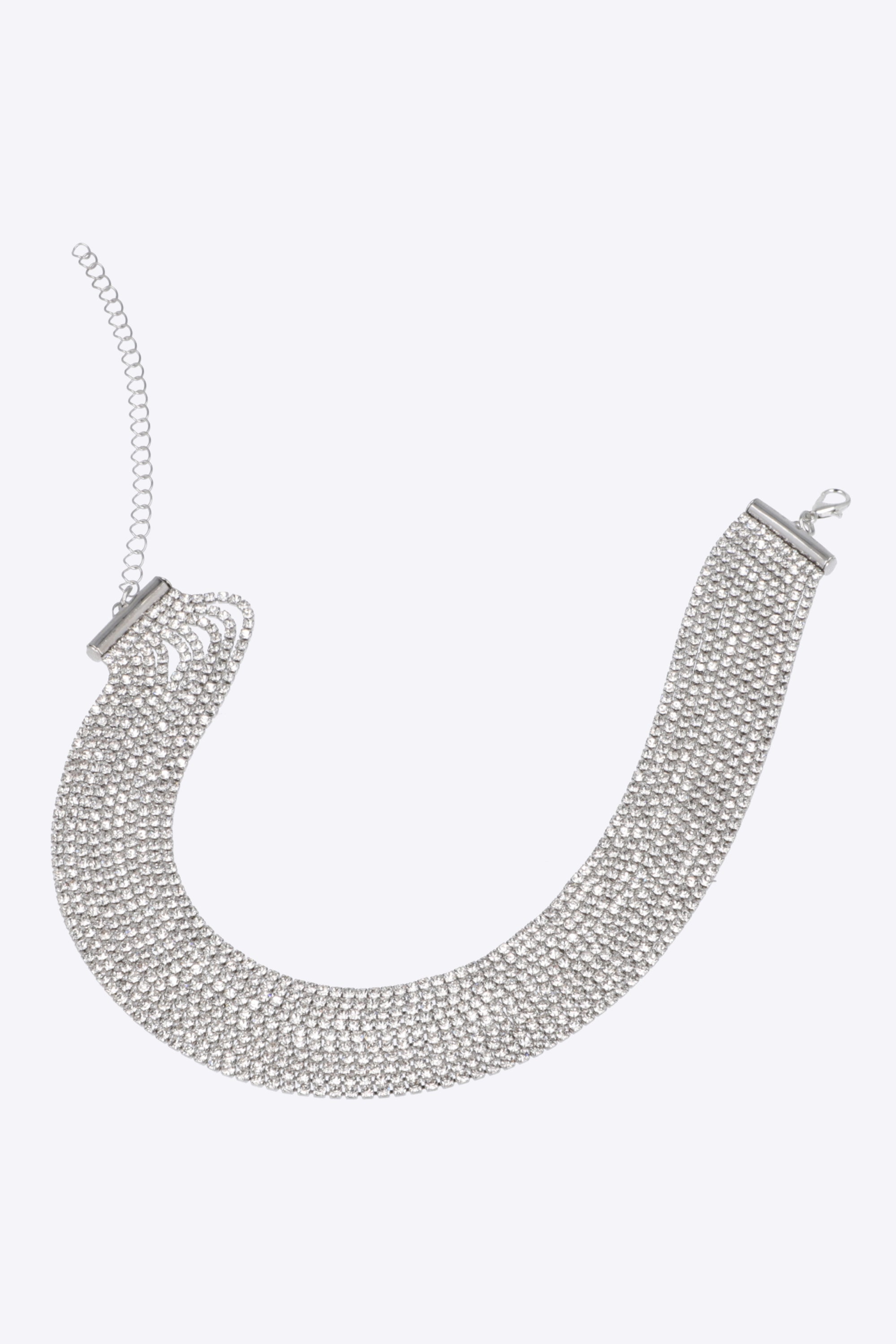 Choker multi lineas brillos