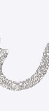 Choker multi lineas brillos