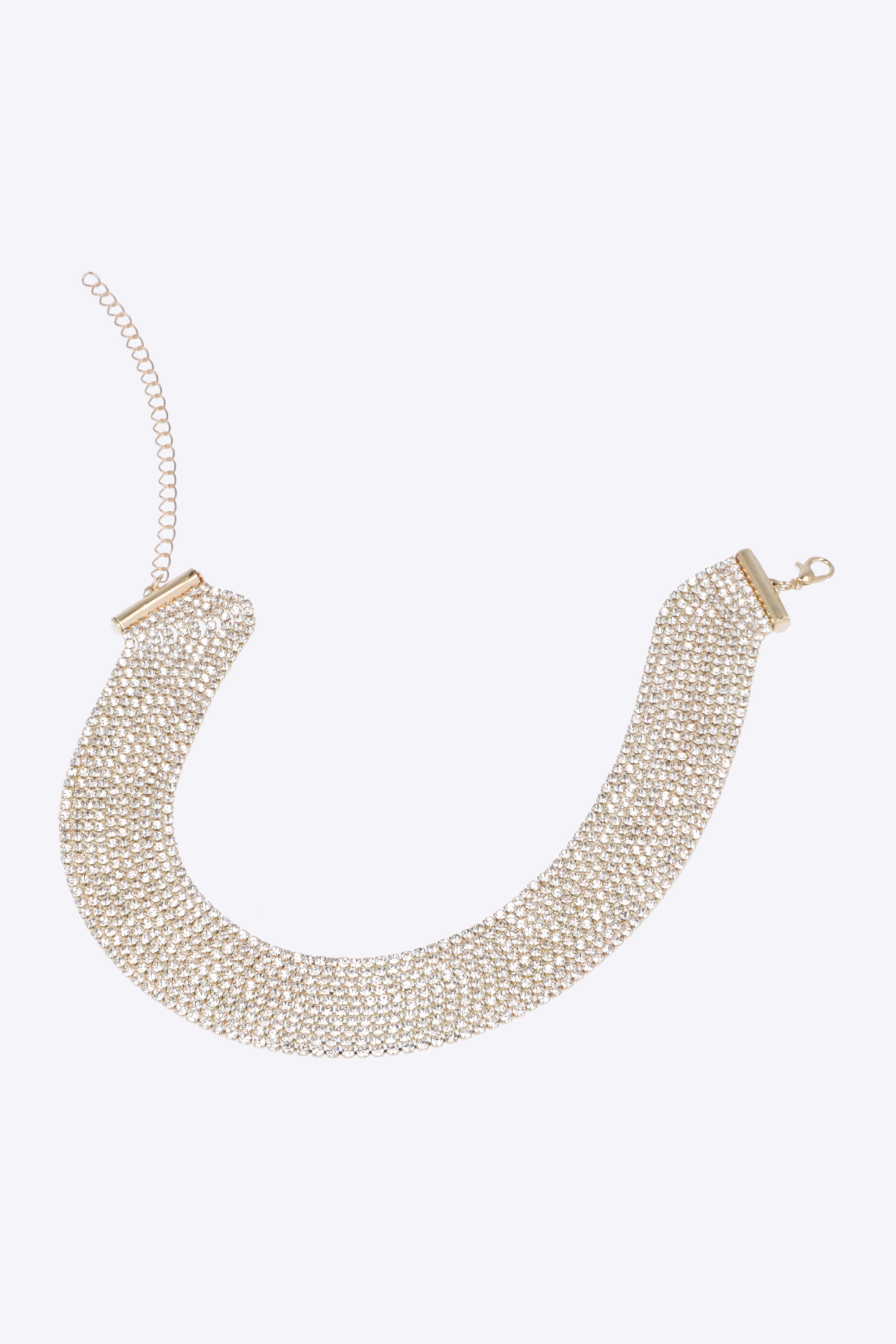 Choker multi lineas brillos