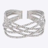 Cuff brillos cruzados