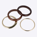 Set cuff madera metal