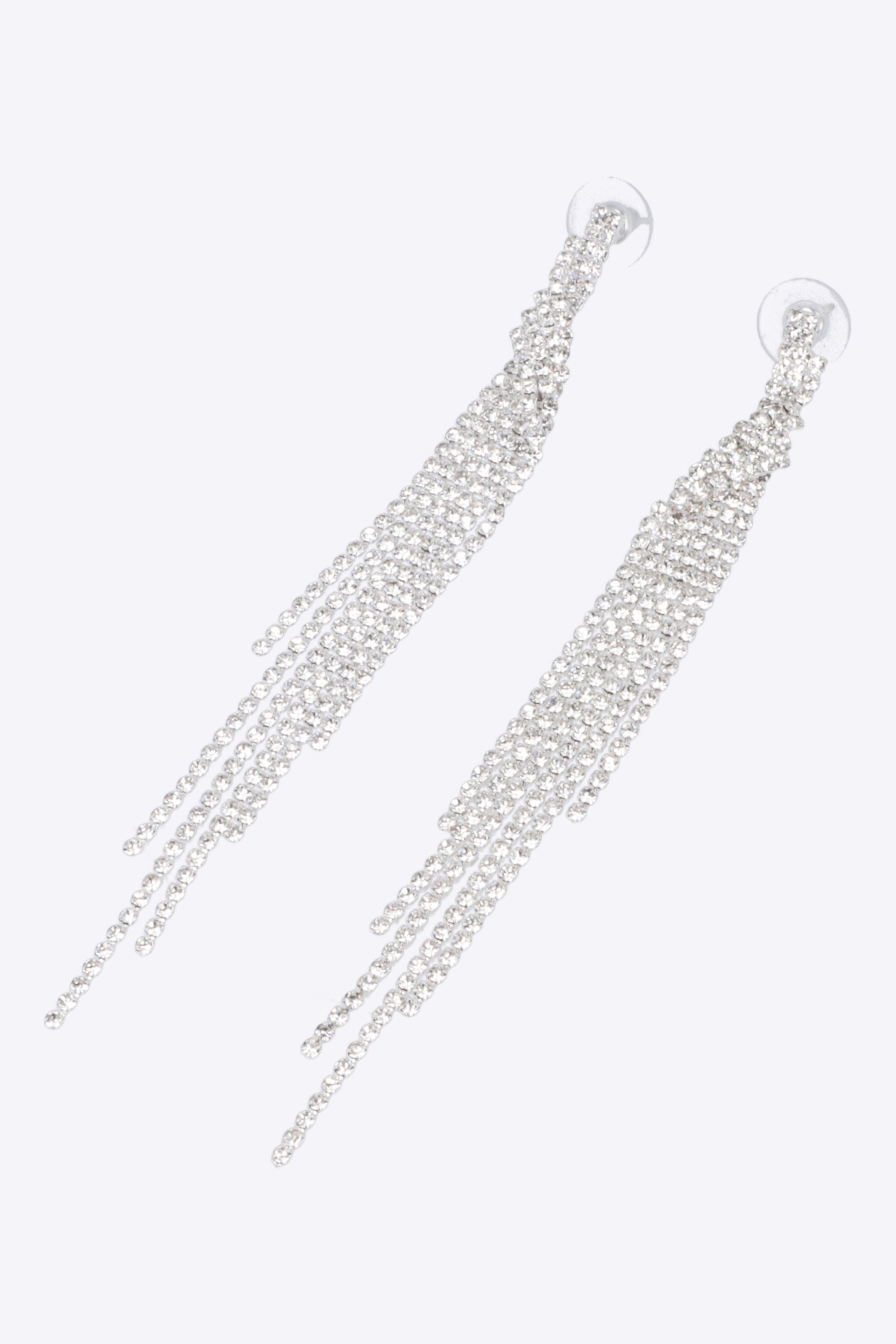 Aretes brillos cascada