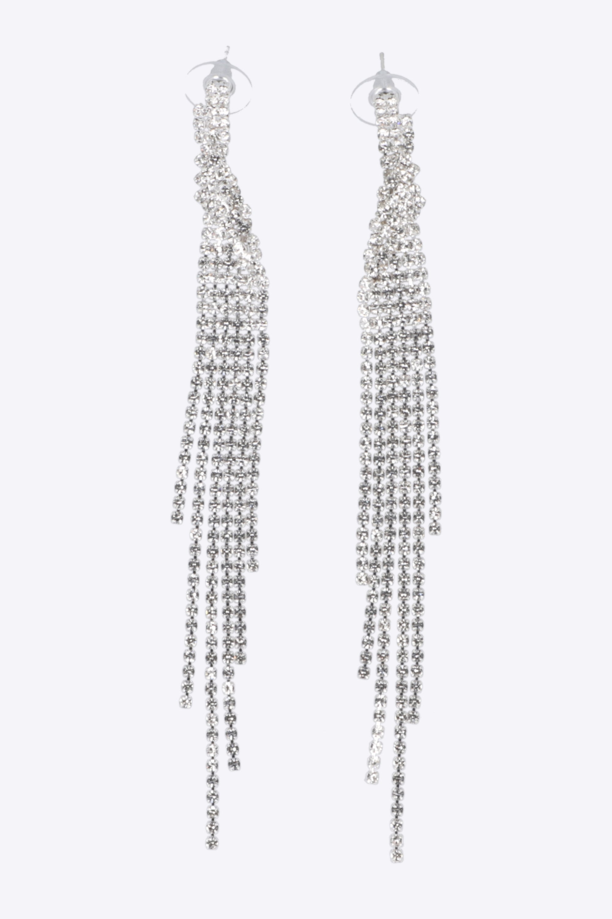 Aretes brillos cascada
