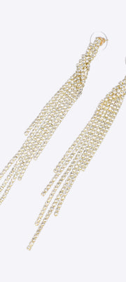 Aretes brillos cascada