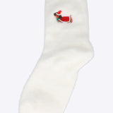 Calcetin cozy detalle dibujo navideño